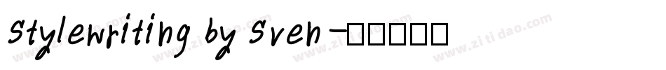 Stylewriting by Sven字体转换